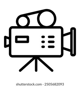 Video Camera icon. Electronic device icon in line style