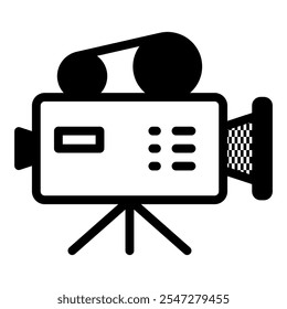 Video Camera icon. Electronic device icon