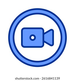Video Camera Icon Element For Design