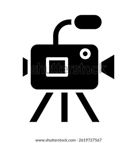 Video Camera Icon Element For Design