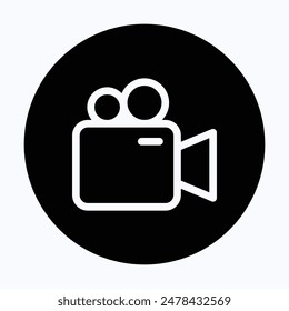 Video Camera Icon, Filming And Videography Camera,