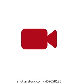 Video camera Icon, flat design style