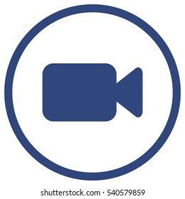 Video camera Icon, flat design style