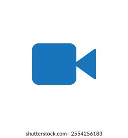 Video camera icon Flat line illustration