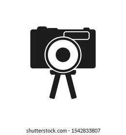 Video camera Icon. Flat Style vector EPS.