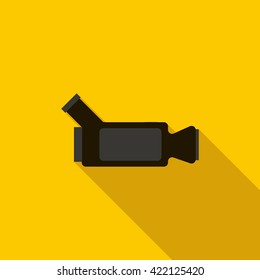 Video camera icon, flat style