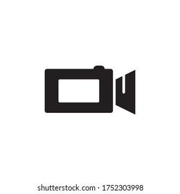 diseño de estilo glifo de iconos de cámara de vídeo