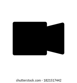 video camera icon with glyph style vector for your web design