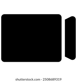 video camera icon with glyph style
