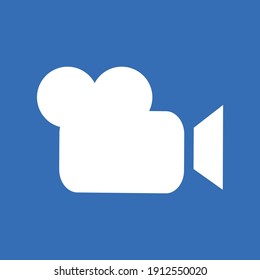 Icono de cámara de vídeo para proyectos de diseño gráfico