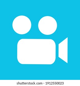 Icono de cámara de vídeo para proyectos de diseño gráfico