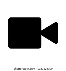 Video camera icon for graphic design projects