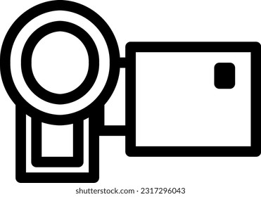 Video Camera Icon: A graphical representation of a video camera, It symbolizes videography, film production, or the presence of video-related features or services