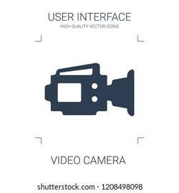 video camera icon. high quality filled video camera icon on white background. from user interface collection flat trendy vector video camera symbol. use for web and mobile