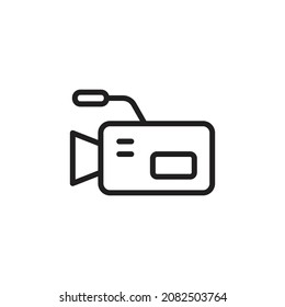 video camera icon. high quality icons suitable for graphic assets for business and film, internet, web design, apps, drawing and coloring books, print media, etc. EPS 10 vector line icon