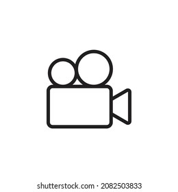 video camera icon. high quality icons suitable for graphic assets for business and film, internet, web design, apps, drawing and coloring books, print media, etc. EPS 10 vector line icon
