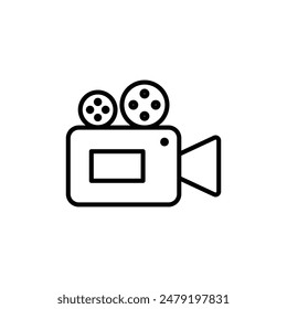 Video Camera Icon Ideal for Media and Film Production