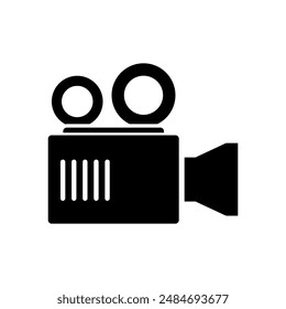 Video icono de cámara ilustrado en Vector