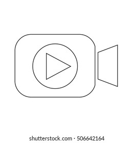 video camera icon illustration design