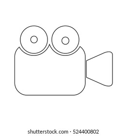 video camera icon illustration design