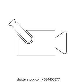 video camera icon illustration design