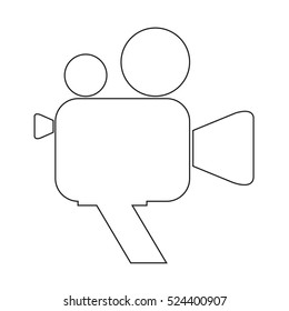 video camera icon illustration design