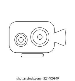 video camera icon illustration design