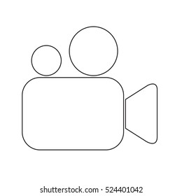 video camera icon illustration design