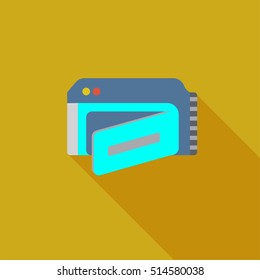 Video camera icon or illustration in flat style