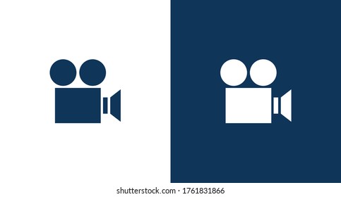 Video camera icon illustration isolated vector sign symbol