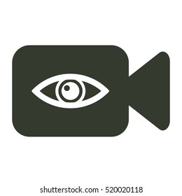 Video camera icon illustration isolated vector sign symbol