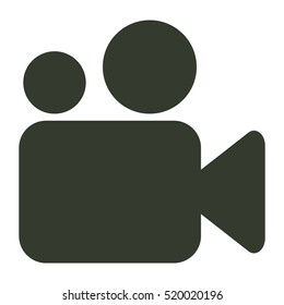 Video camera icon illustration isolated vector sign symbol