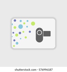 Video Camera icon illustration isolated vector sign symbol