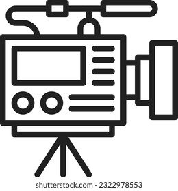 Video Camera Icon image. Suitable for mobile application.