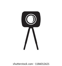Video camera  icon, isolated. Flat design.