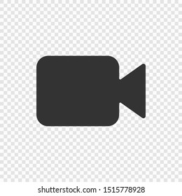 Video Camera Icon isolated on transparent background