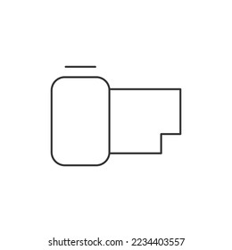 Video camera icon isolated on white background. Recorder symbol modern, simple, vector, icon for website design, mobile app, ui. Vector Illustration