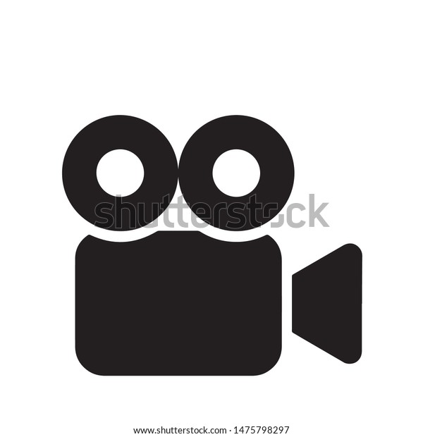 Video camera icon isolated on white background.\
Video camera icon simple\
sign.