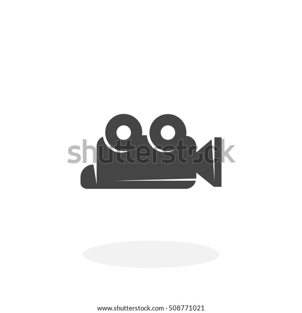 Video Camera icon isolated on white background.\
Video Camera vector logo. Flat design style. Modern vector\
pictogram for web graphics - stock\
vector