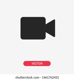 Video camera icon. Live stream. Photo camera icon