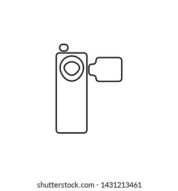 Video camera icon. Live vide sign