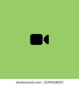 Video camera icon logo flat vector design