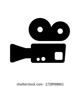 video camera icon or logo isolated sign symbol vector illustration - high quality black style vector icons
