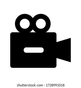 video camera icon or logo isolated sign symbol vector illustration - high quality black style vector icons
