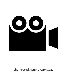 video camera icon or logo isolated sign symbol vector illustration - high quality black style vector icons
