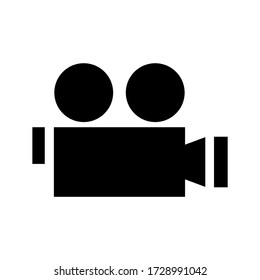 video camera icon or logo isolated sign symbol vector illustration - high quality black style vector icons
