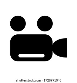 video camera icon or logo isolated sign symbol vector illustration - high quality black style vector icons
