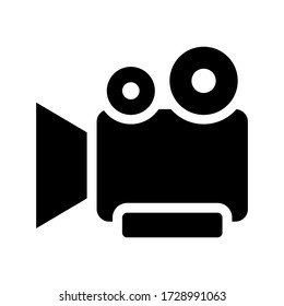 video camera icon or logo isolated sign symbol vector illustration - high quality black style vector icons

