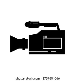 video camera  icon or logo isolated sign symbol vector illustration - high quality black style vector icons