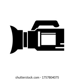 video camera  icon or logo isolated sign symbol vector illustration - high quality black style vector icons